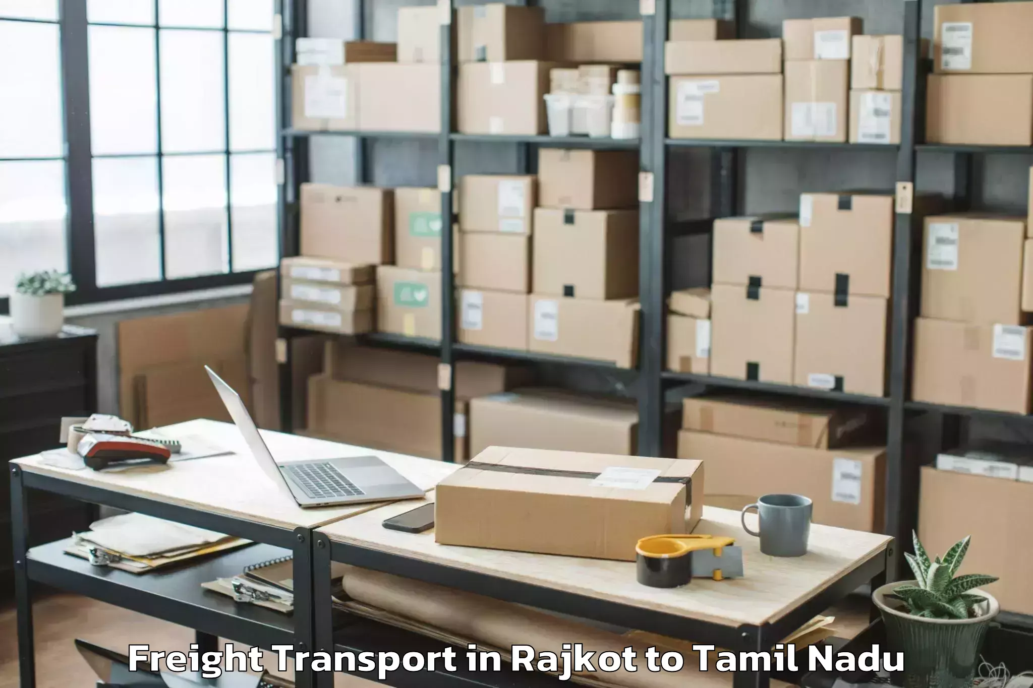 Book Rajkot to Pudur Freight Transport